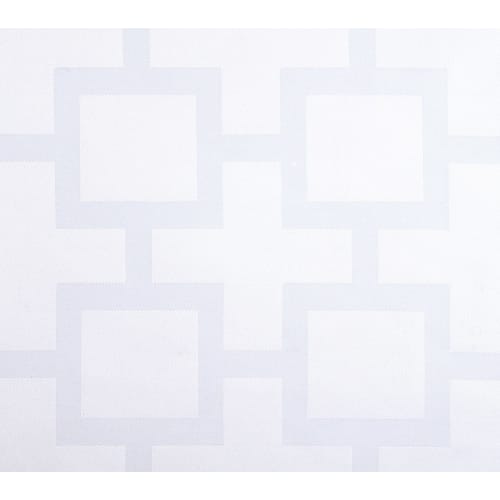 Beyond Collection Poly Decorative Top Sheet, Chain Link Design, Queen 96x120 CS, White